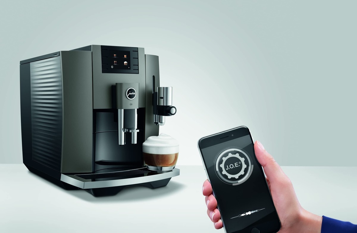 JURA Fully Automatic Coffee Machine E8 Dark Knox 28D x 44.6W x