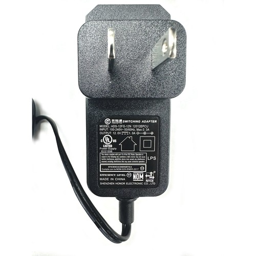 UL Listed 12V DC 1Amp 1A 1 Amp Power Supply Switch Adapter Transformer Charger - Picture 2 of 3