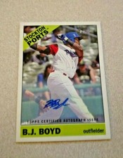 2015 Topps Heritage Minors Autograph #ROA-125 B.J. Boyd Stockton Ports