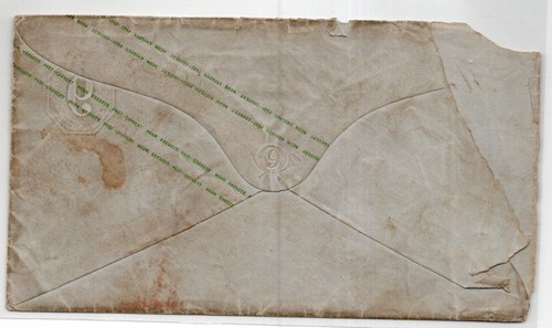 1872 Moehringen Wurttemberg GERMANY 9 Kr Stationery Red New York Paid All - Picture 2 of 2