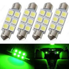 4 X Green 41mm 42mm 6smd 5050 Festoon Dome Map Led Light 578 211-2 212-2 Tool