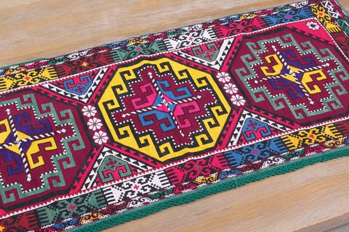 Lakai Mafrash Panel Uzbek Fabric 15.94" x 39.17" VINTAGE FAST Shipment 14523 - Picture 3 of 10