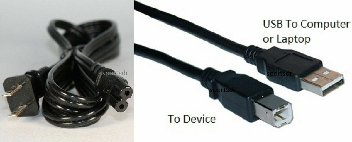 USB Data Cord Power Electric Cable Wall Plug to Canon Pixma
