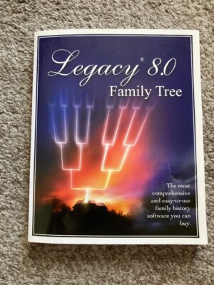 LEGACY FAMILY TREE 8.0 Geneology Software BOOK