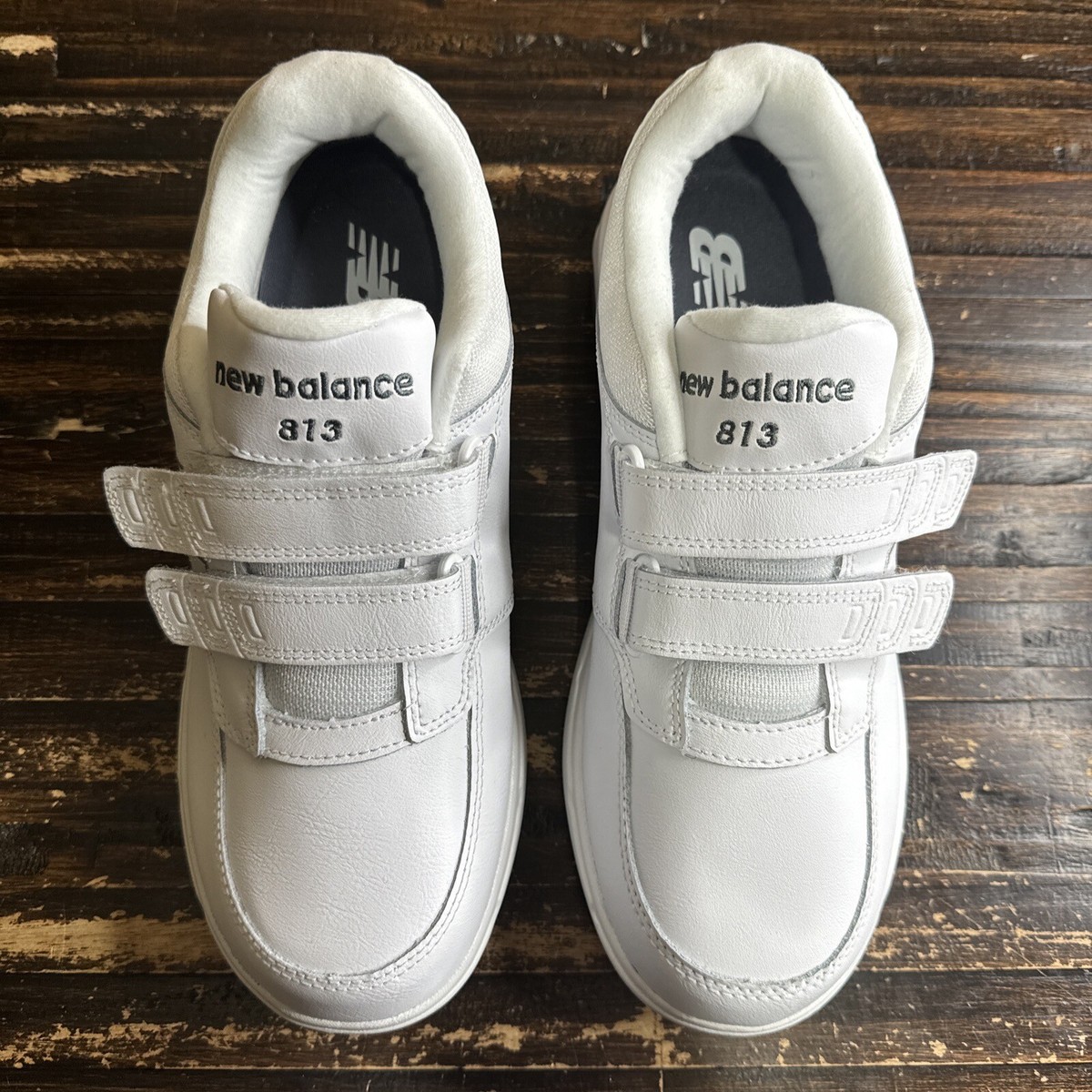New Balance 813 White Men\'s Casual Hook and Loop Strap Sneakers MW813HWT Size 9 New Balance 813 White - MW813 | eBay main image 3
