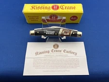 Kissing Crane Tennessee Whiskey Congress Pocket Knife 3 5/8” Closed  With COA