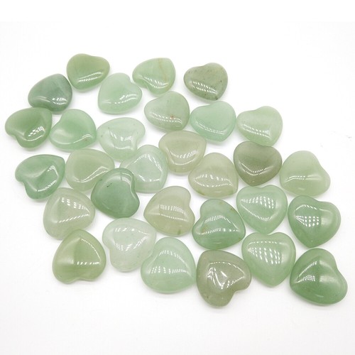 10x Edelstein Heilstein Herz Stein Glücksbringer Chakren Schutzstein 20x20mm - Bild 19 von 86