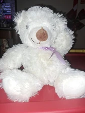 RMS Plush Bear New batteries!  Works great ! Press Right Paw! Changes Color!