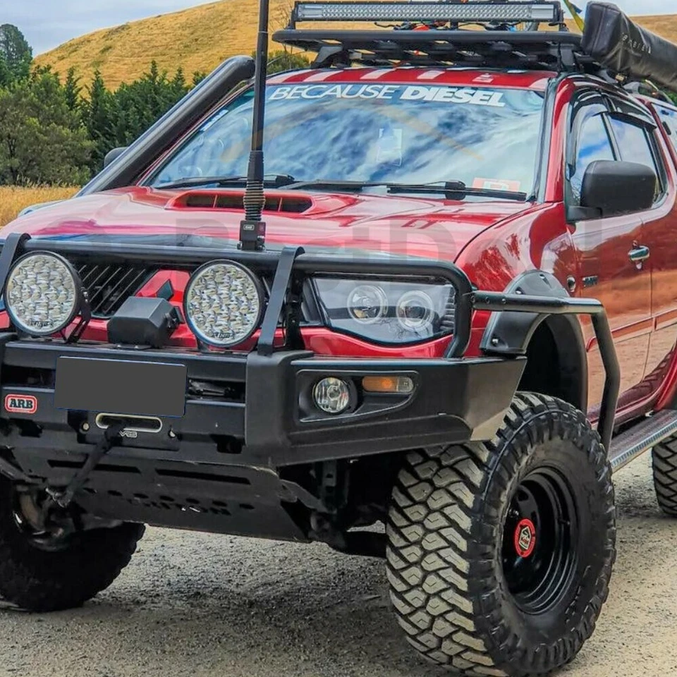 Front Slimline Jungle Fender Flares Fits Mitsubishi Triton  65mm ML MN 2006-2014 - image 2 of 4