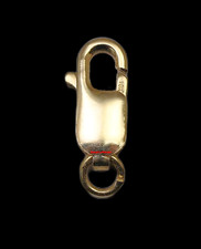 13.5mm 10k MEDIUM Standard Weight Yellow Gold Lobster Claw Chain Clasp Jump Ring