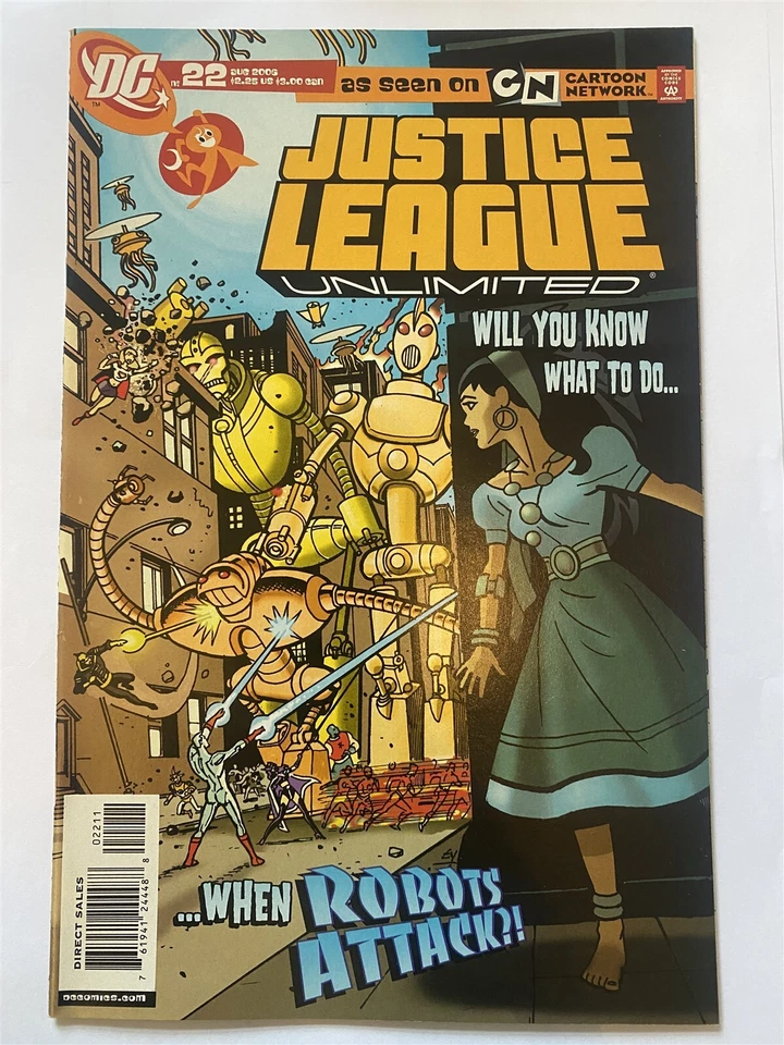 JUSTICE LEAGUE UNLIMITED #22 Cartoon Network DC Comics 2006 NM