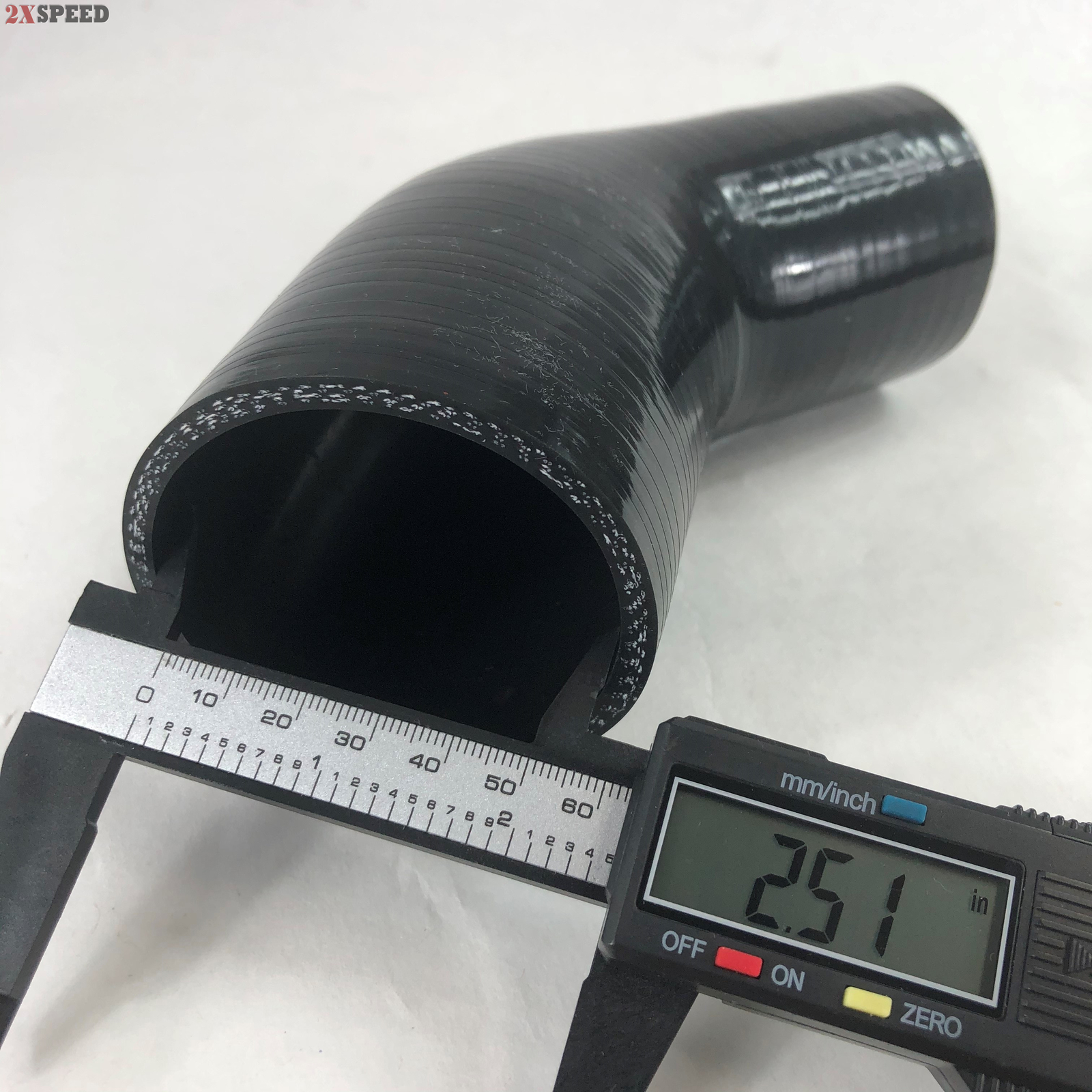 4PLY Silicone 45 Degree Elbow Intercooler Turbo Hose Pipe 45mm 1.75" 1-3/4" BK E - Foto 4