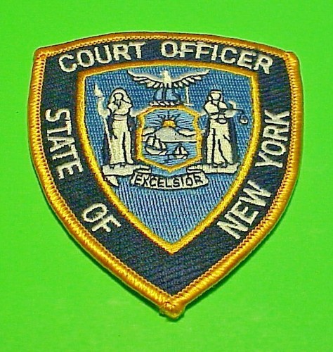 NEW YORK STATE COURT OFFICER NY 4 1 4 VINTAGE POLICE PATCH FREE 
