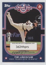 2010 Topps Opening Day ToppsTown Code Cards Tim Lincecum #TTS24 o6n