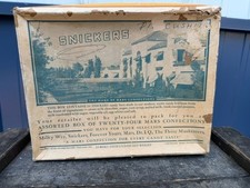 Vintage Snickers Mars Candy Store Display Box Counter Display Advertising Box