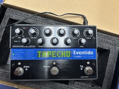 Eventide TimeFactor delay and echo effects stompbox Pedal W/ Power Supply & Box