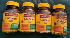 4 Nature Made Calcium 500mg With D3 130 Tabs Each -EXP: 9/26 