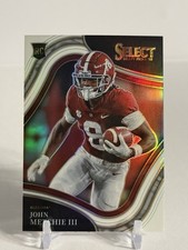 John Metchie III 2022 Select Draft White Prizm /35 Field Level #109 RC ALABAMA