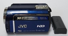 JVC Everio GZ-MG330AU 30GB HDD Digital Video Camcorder Blue Tested W/ Battery
