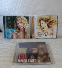 Taylor Swift CD Lot Of 3: Taylor Swift, Red, And Fearless - Tested