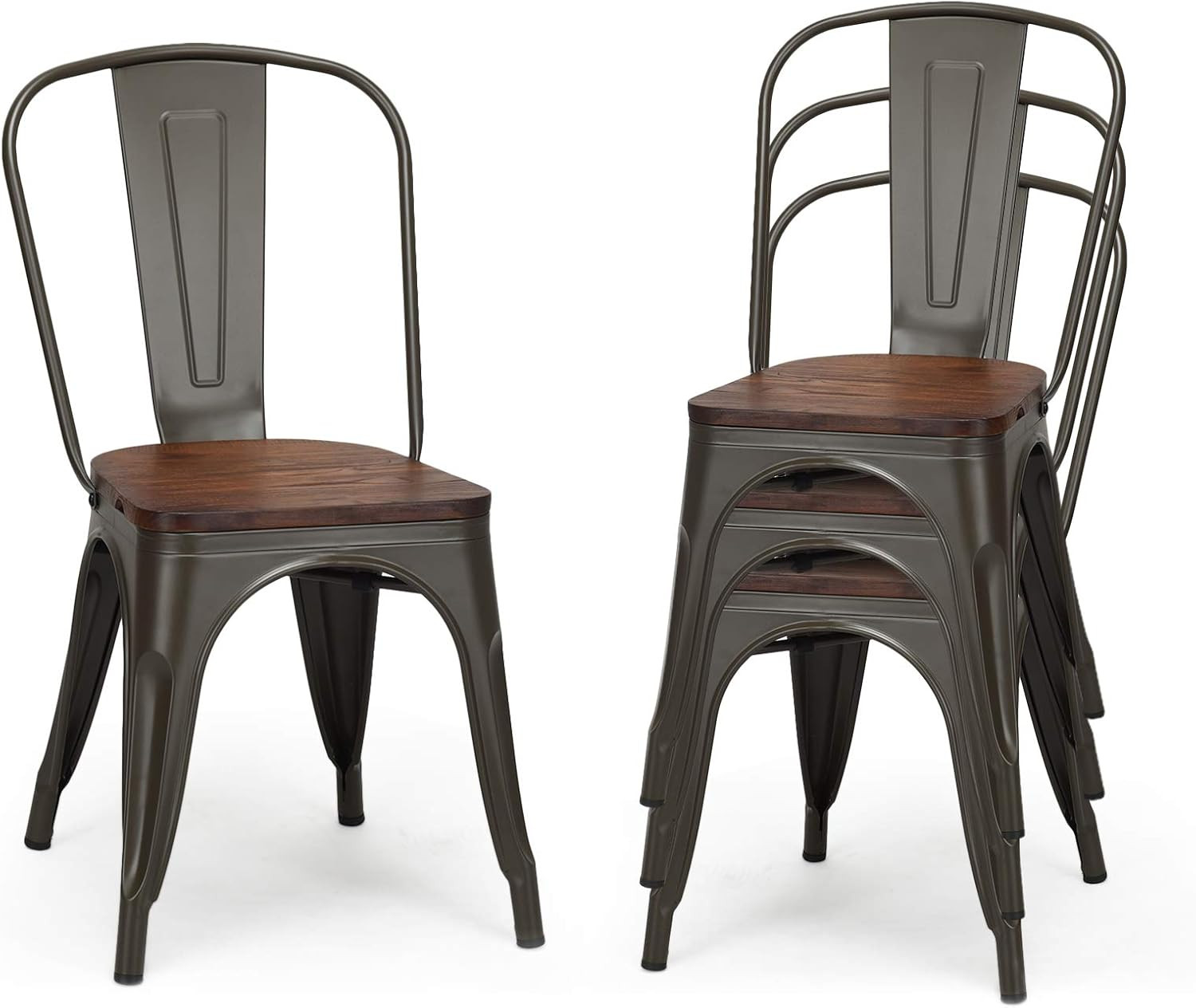 S With Wood Seats & High Backres