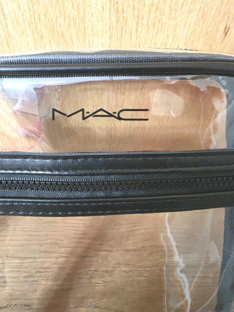 MAC COSMETICS Clear Crossbody Makeup Bag 1.7x6.5x8.5