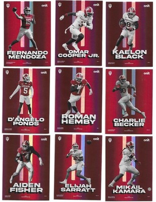 Indiana Hoosiers Onit 2025 Season Showcase Full Retro Set - 9x Stars w/ Mendoza