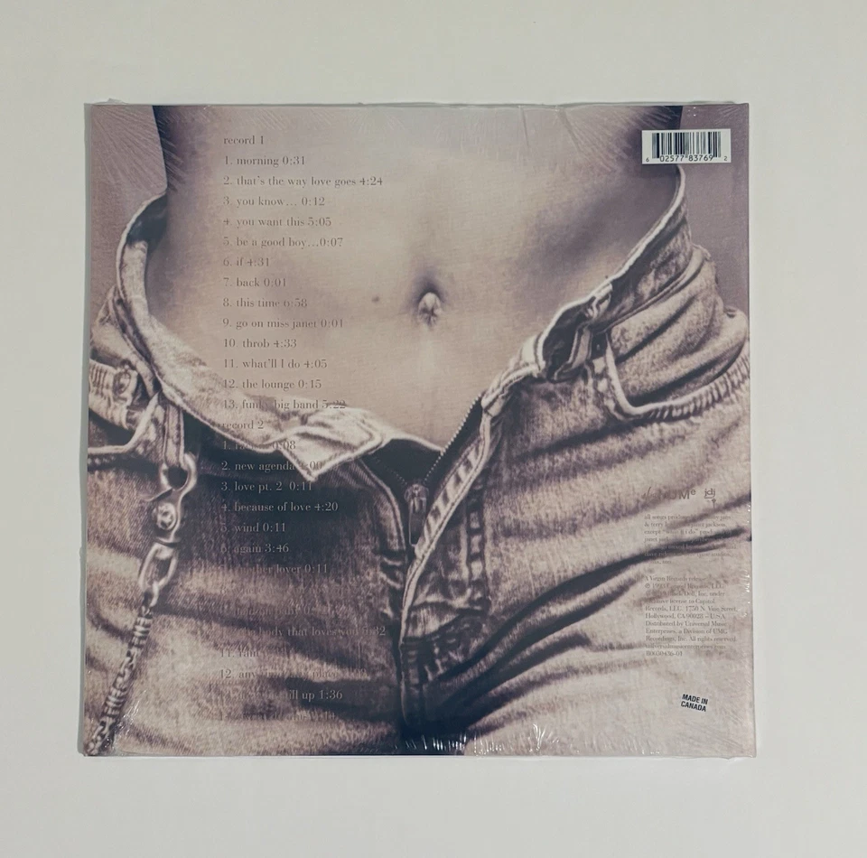 JANET JACKSON SEALED SELF TITLED JANET. ALBUM REISSUE 2 LP 1993 US CASSETTE & CD - Image 3 of 4