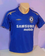 Chelsea FC 2005 home football shirt jersey Umbro size MB 9-10 years 