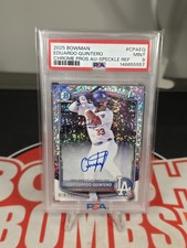 2025 Bowman - Chrome Prospect Auto Eduardo Quintero #CPA-EQ Speckle /299 PSA 9