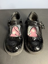 Disney Minnie mouse Mary Jane Black Patton leather shoes girls 10 Preowned