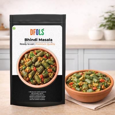 DFOLS Bhindi Masala Ready to Eat Okra Curry 0.55lb 8.82oz 250g ビンディマサラ