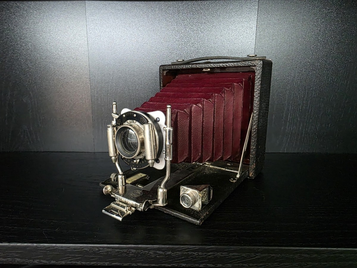 日本プロフォートプロケース　（4X5レンズ用）　中古品　昭和レトロ Kodak Star Premo Red Bellows 4x5 Antique Folding Camera 1905 | eBay
