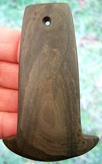 Super Fine Ohio Drilled Slate Anchor Pendant with Insight COA Arrowheads