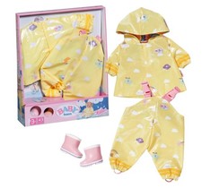 Zapf Creation Baby Born Deluxe Rain Coat, Trousers & Wellies for 43cm Doll BNIB
