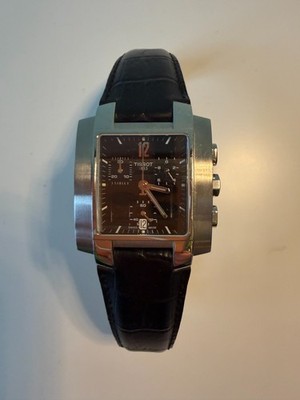 Angebot! Chronometer von TISSOT  Armband-Uhr Edelstahl Model 1853,  Lederarmband