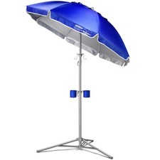 Portable Sun Shade Umbrella Lightweight Adjustable Outdoor Patio Beach Blue
