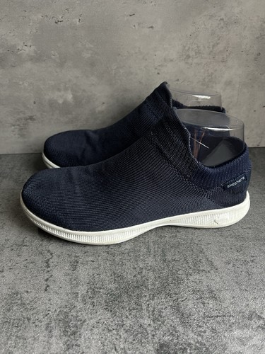 SKECHERS Women’s Dark Blue Goga Max Knit Slip On Shoe Sneaker Size 7 - Picture 1 of 18