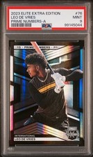 2023 Elite Leo De Vries #76 PSA 9 Mint Prime Numbers A /200 Oakland A's Prospect