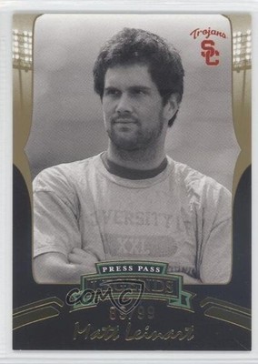 2006 Press Pass Legends Gold 89/99 Matt Leinart (Black & White) Rookie RC 0d2