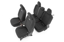 Rough Country Neoprene Seat Covers For 2020-2022 Jeep Gladiator - 91038black