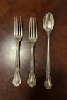 Antique Gorham Chantilly Sterling Silver Forks and Iced Teaspoon Pat. 1895