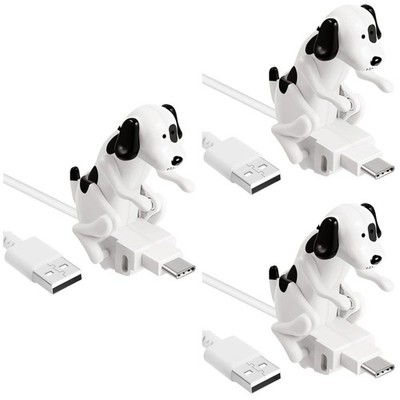 3 PCS Funny Dog Fast Charger Cable Humping Chargers Charging Usb-c