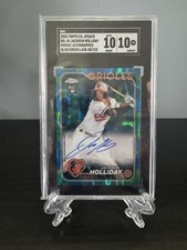 2024 Topps Chrome #RA-JH Jackson Holliday - Blue Raywave Refractor Auto /150  RC