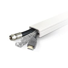 Wire Trak Wire Management Kit - 3x 18" Peel/Stick Adhesive Cable Cover / Casing