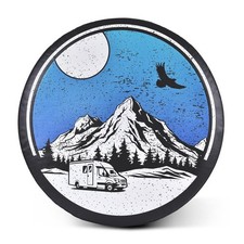 Spare Tire Cover, Wheel Cover with Mountains Nature Waterproof Dust-Proof for...