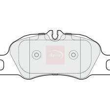 APEC Bremsbeläge vorne für PORSCHE BOXSTER 981 2012-2016 (R90) PAD1677