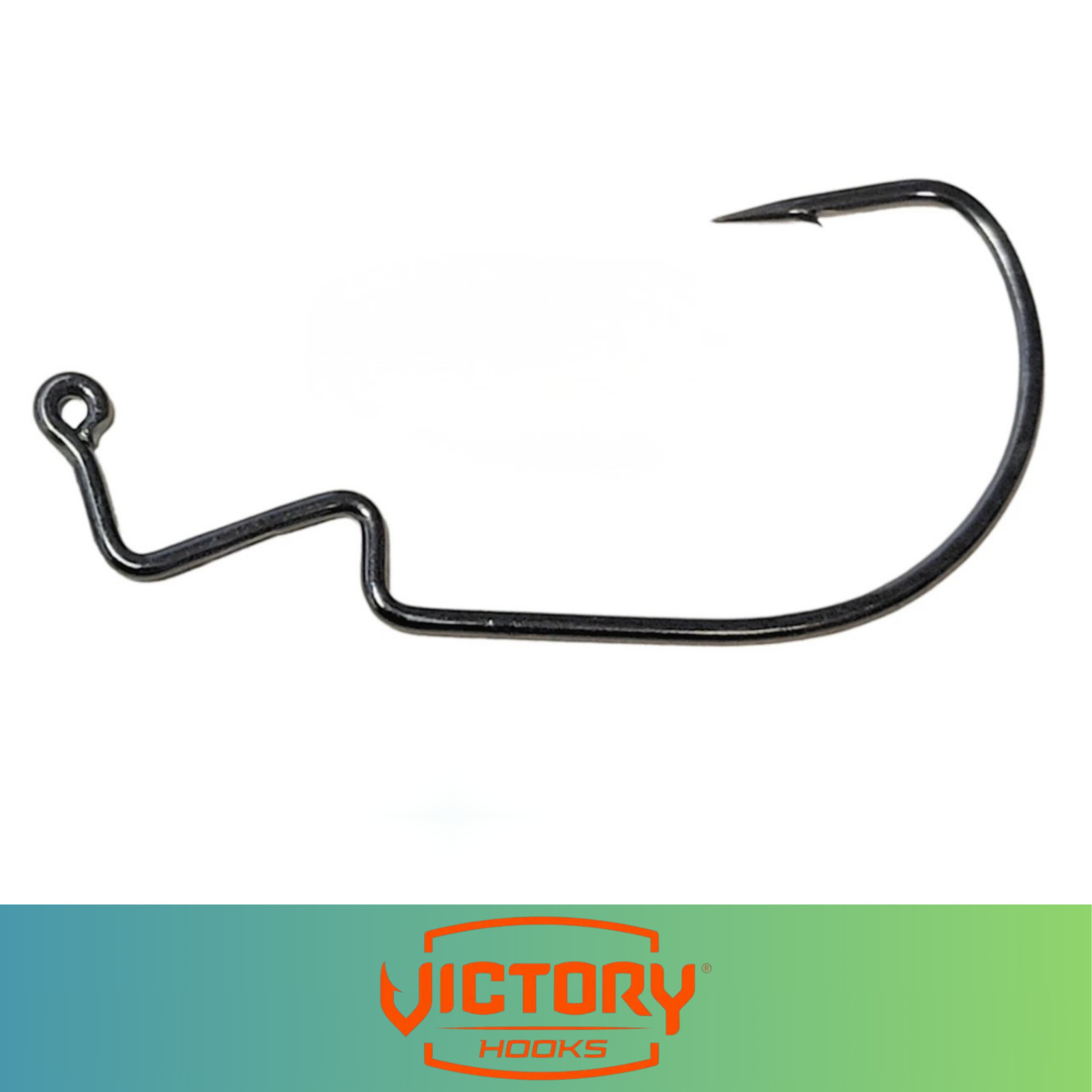 Victory Hook 10777 EWG Bass Hook In Line Eye Endura Needle Point 100 Pack New