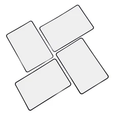 Healeved 4pcs Sheet Magnifier Phone Amplifier Screen Mobile Phone Magnifier Prem