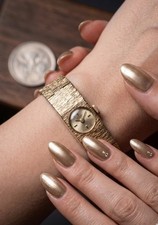 vintage 1967 Rotary 9ct gold ladies cocktail watch swiss manual 18.8g Hallmark